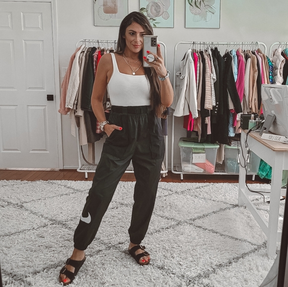 Nike Pants - Nike Black logo Loose Fit Track Pants